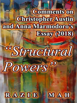 cover image of Comments on Christopher Austin and Anna Marmodoro's Essay (2018) "Structural Powers"